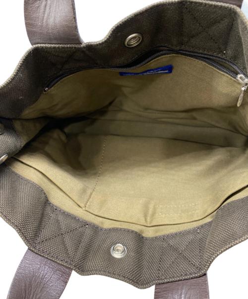 BURBERRY BLUE LABEL（バーバリーロンドンブルーレーベル）BURBERRY BLUE LABEL (バーバリーロンドンブルーレーベル) ミニトートバッグ ブラウンの古着・服飾アイテム