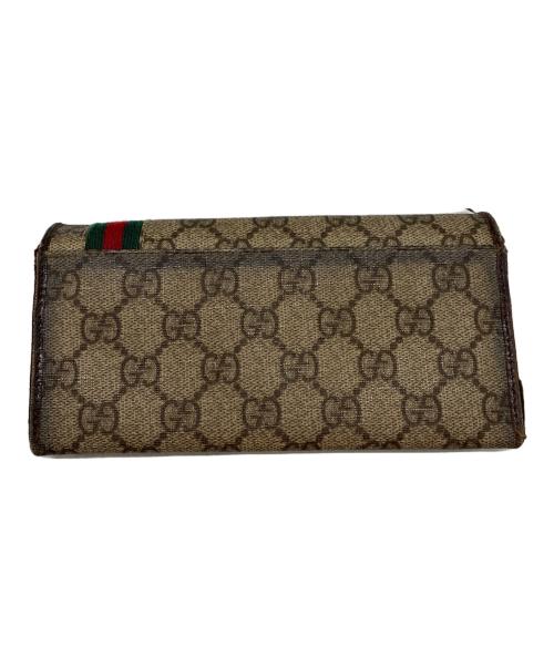 GUCCI（グッチ）GUCCI (グッチ) 長財布 ブラウンの古着・服飾アイテム