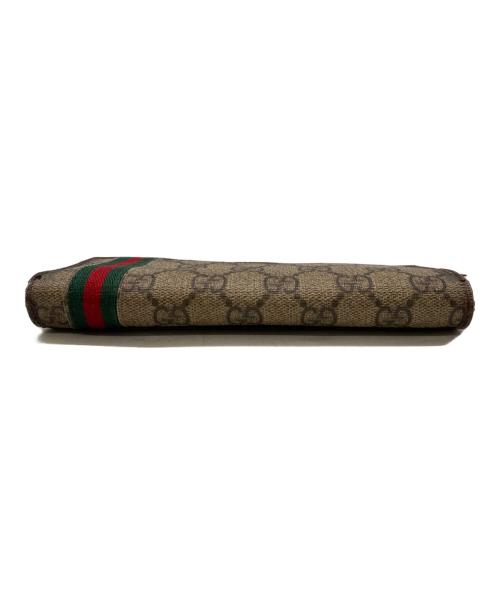 GUCCI（グッチ）GUCCI (グッチ) 長財布 ブラウンの古着・服飾アイテム