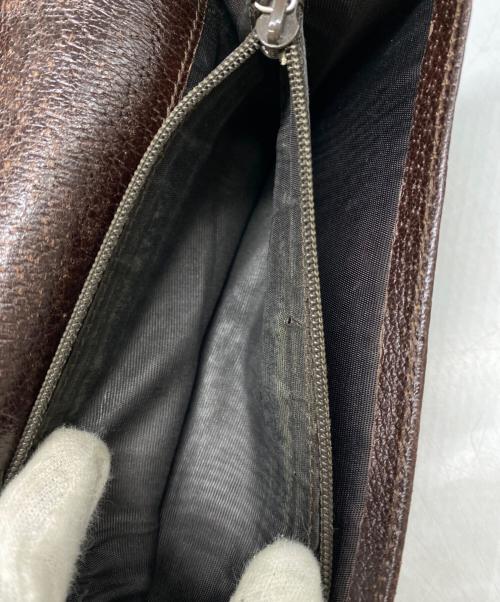 GUCCI（グッチ）GUCCI (グッチ) 長財布 ブラウンの古着・服飾アイテム