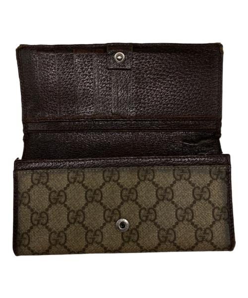 GUCCI（グッチ）GUCCI (グッチ) 長財布 ブラウンの古着・服飾アイテム