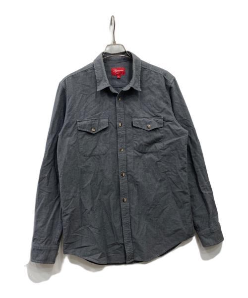 SUPREME（シュプリーム）SUPREME (シュプリーム) シャンブレーシャツ グレー サイズ:Mの古着・服飾アイテム