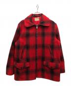 PENNEYSペニーズ）の古着「チェック柄ハンティングジャケット」｜レッド×ブラック