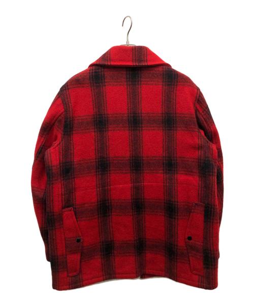 PENNEYS（ペニーズ）PENNEYS (ペニーズ) チェック柄ハンティングジャケット レッド×ブラック サイズ:不明の古着・服飾アイテム