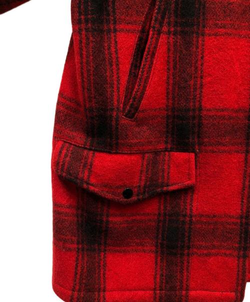 PENNEYS（ペニーズ）PENNEYS (ペニーズ) チェック柄ハンティングジャケット レッド×ブラック サイズ:不明の古着・服飾アイテム