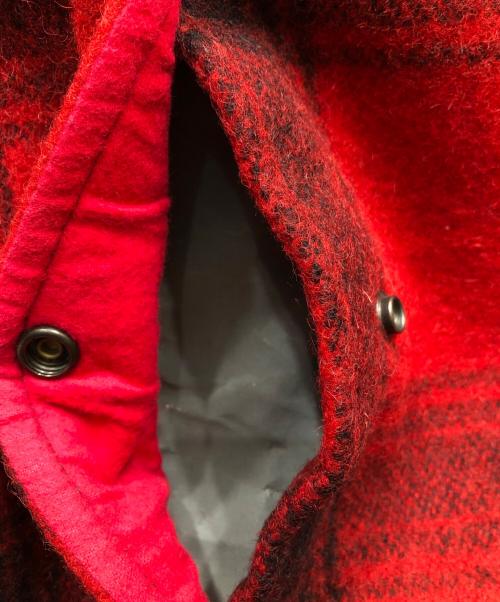 PENNEYS（ペニーズ）PENNEYS (ペニーズ) チェック柄ハンティングジャケット レッド×ブラック サイズ:不明の古着・服飾アイテム