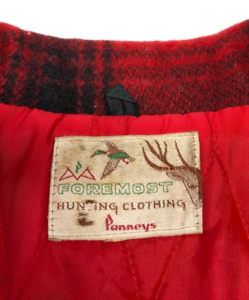 PENNEYS（ペニーズ）PENNEYS (ペニーズ) チェック柄ハンティングジャケット レッド×ブラック サイズ:不明の古着・服飾アイテム