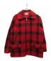 PENNEYS（ペニーズ）の古着「チェック柄ハンティングジャケット」｜レッド×ブラック