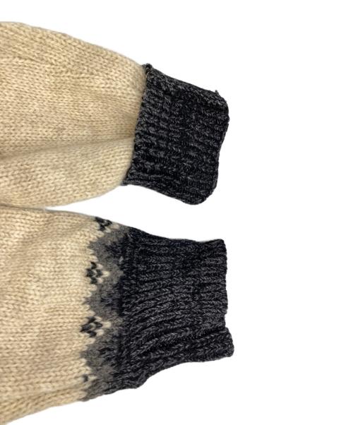 J.S HOMESTEAD（ジャーナルスタンダード ホームステッド）J.S HOMESTEAD (ジャーナルスタンダード ホームステッド) ノルディックセーター ベージュ×グレー サイズ:Mの古着・服飾アイテム