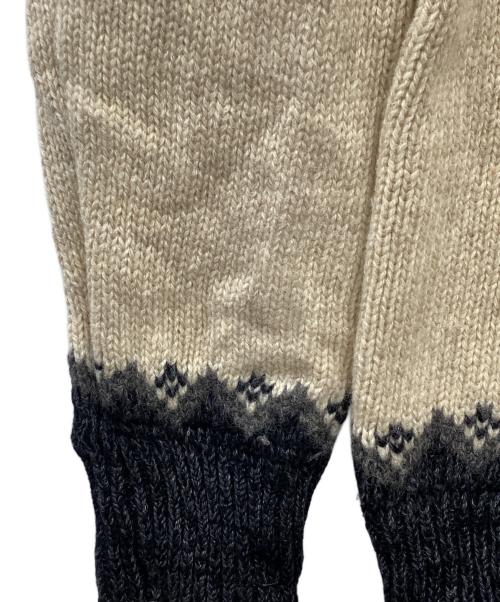 J.S HOMESTEAD（ジャーナルスタンダード ホームステッド）J.S HOMESTEAD (ジャーナルスタンダード ホームステッド) ノルディックセーター ベージュ×グレー サイズ:Mの古着・服飾アイテム