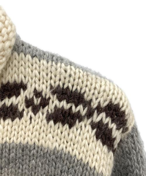 CHIEFTAIN（チーフテン）CHIEFTAIN (チーフテン) 鹿柄カウチンニットカーディガン ベージュ サイズ:Lの古着・服飾アイテム