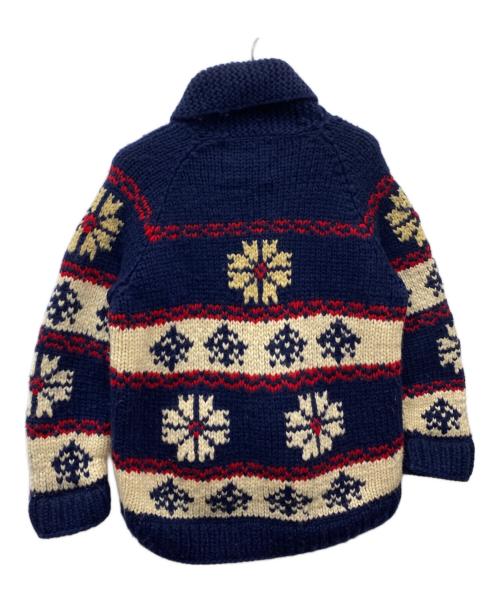 KANATA（カナタ）KANATA (カナタ) カウチンニットカーディガン ネイビー サイズ:不明の古着・服飾アイテム