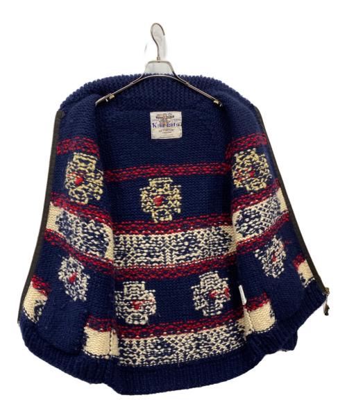 KANATA（カナタ）KANATA (カナタ) カウチンニットカーディガン ネイビー サイズ:不明の古着・服飾アイテム