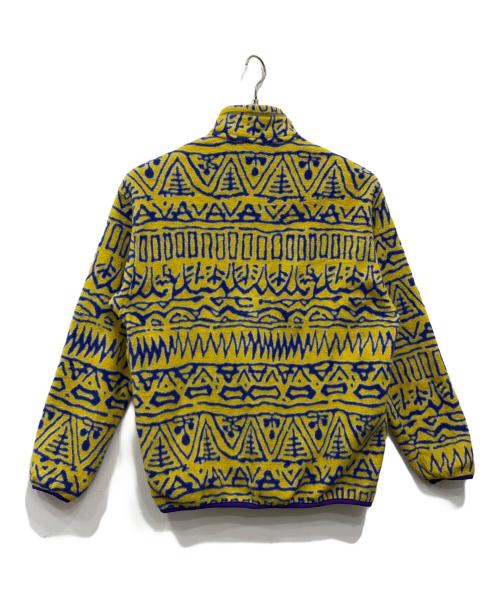 Patagonia SYNCHILLA（パタゴニア シンチラ）Patagonia SYNCHILLA (パタゴニア シンチラ) 90´s～スウィッチバック 柄スナップT イエロー サイズ:Ｌの古着・服飾アイテム