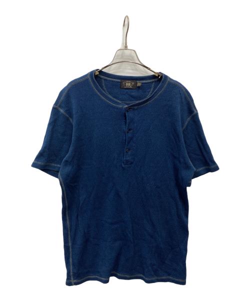 RRL（ダブルアールエル）RRL (ダブルアールエル) 半袖ヘンリーネックカットソー ネイビー サイズ:XLの古着・服飾アイテム