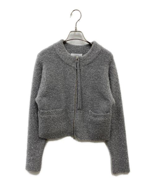 Adam et Rope（アダム エ ロペ）Adam et Rope (アダム エ ロペ) ニットジャケット グレー サイズ:FREEの古着・服飾アイテム