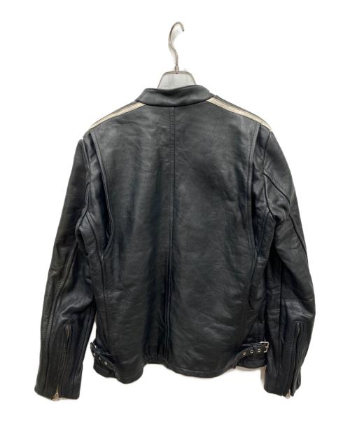 Schott（ショット）Schott (ショット) クラシックレーサーシングルライダースジャケット ブラック サイズ:Sの古着・服飾アイテム