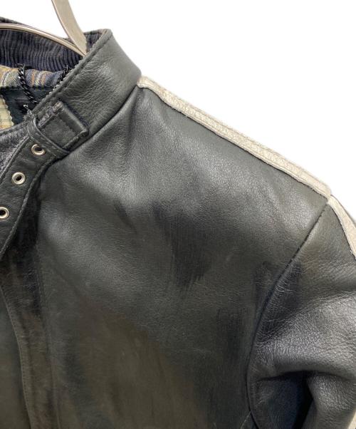 Schott（ショット）Schott (ショット) クラシックレーサーシングルライダースジャケット ブラック サイズ:Sの古着・服飾アイテム