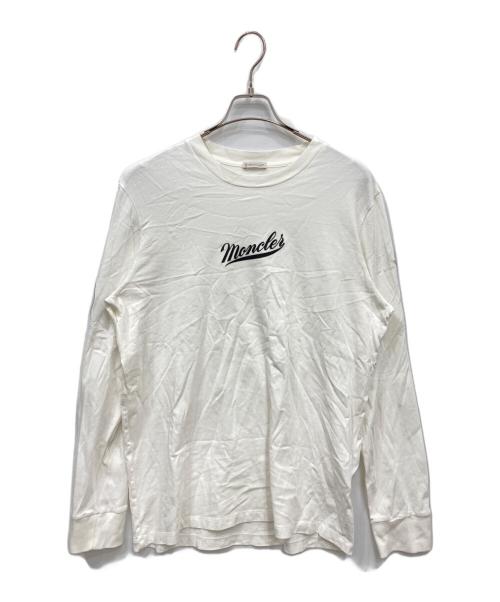 MONCLER（モンクレール）MONCLER (モンクレール) LS T-SHRTS ホワイト サイズ:Mの古着・服飾アイテム