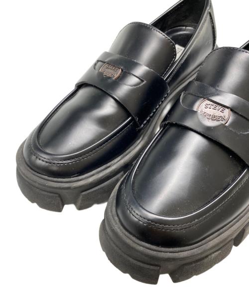 STEVE MADDEN（スティーブマデン）STEVE MADDEN (スティーブマデン) コインローファー ブラック サイズ:37の古着・服飾アイテム