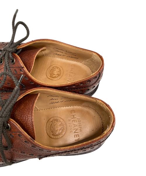 CHEANEY（チーニー）CHEANEY (チーニー) ウイングチップレザーシューズ ブラウン サイズ:7 1/2の古着・服飾アイテム