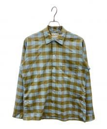 Manhattan DOCOMA（マンハッタン）の古着「チェックシャツ」｜ブルー×ベージュ