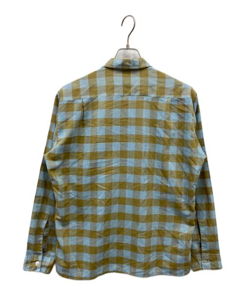 Manhattan DOCOMA（マンハッタン）Manhattan DOCOMA (マンハッタン) チェックシャツ ブルー×ベージュ サイズ:Mの古着・服飾アイテム