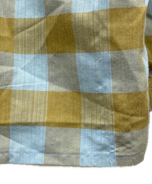 Manhattan DOCOMA（マンハッタン）Manhattan DOCOMA (マンハッタン) チェックシャツ ブルー×ベージュ サイズ:Mの古着・服飾アイテム