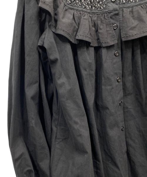 freada（フリーダ）freada (フリーダ) レースフリルドレス ブラック サイズ:ONE SIZEの古着・服飾アイテム