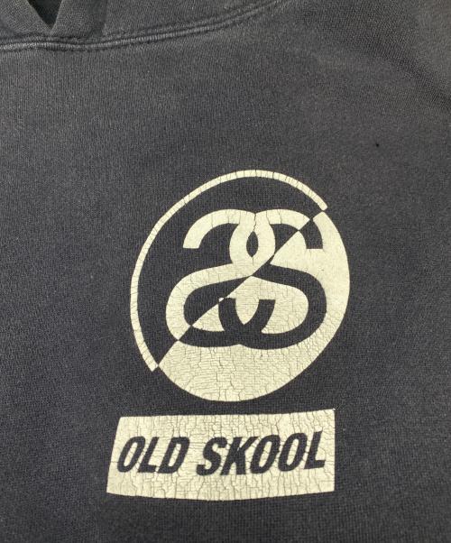 stussy（ステューシー）stussy (ステューシー) SSリンク プリントプルオーバーパーカー ネイビー サイズ:Mの古着・服飾アイテム