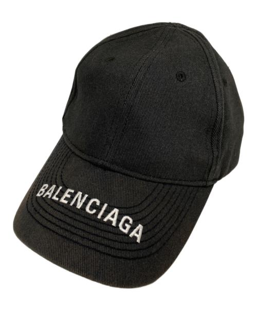 BALENCIAGA（バレンシアガ）BALENCIAGA (バレンシアガ) ロゴキャップ ブラックの古着・服飾アイテム
