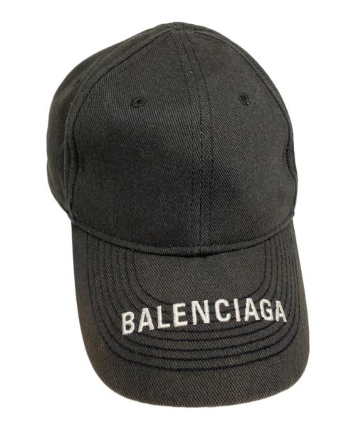 BALENCIAGA（バレンシアガ）BALENCIAGA (バレンシアガ) ロゴキャップ ブラックの古着・服飾アイテム
