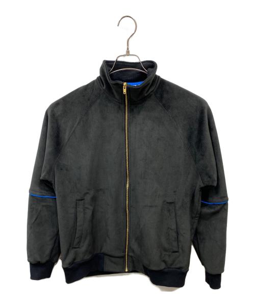 adidas（アディダス）adidas (アディダス) ベロアトラックジャケット ブラック サイズ:Lの古着・服飾アイテム