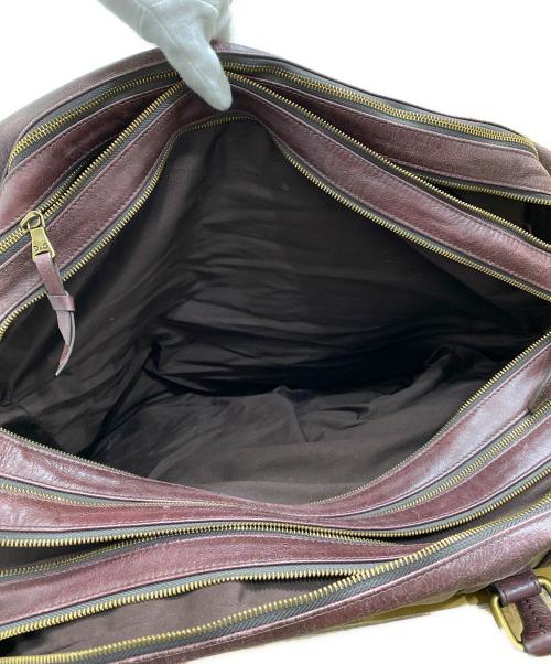 DOLCE & GABBANA（ドルチェ＆ガッバーナ）DOLCE & GABBANA (ドルチェ＆ガッバーナ) 多重ジップ2WAYバッグ バーガンディーの古着・服飾アイテム
