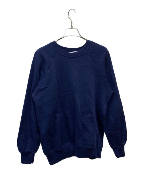 BASSETT WALKER（バセットウォーカー）BASSETT WALKER (バセットウォーカー) ラグランスウェット ネイビー サイズ:Lの古着・服飾アイテム