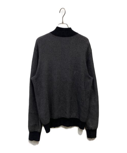 ARMANI EXCHANGE（アルマーニ エクスチェンジ）ARMANI EXCHANGE (アルマーニ エクスチェンジ) ジップアップニット ブラック サイズ:Mの古着・服飾アイテム