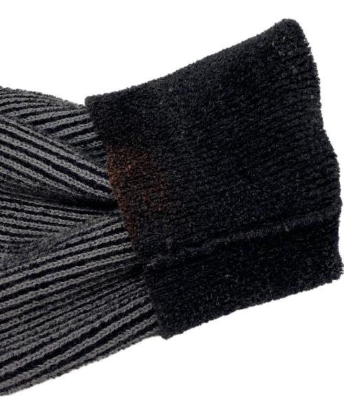 ARMANI EXCHANGE（アルマーニ エクスチェンジ）ARMANI EXCHANGE (アルマーニ エクスチェンジ) ジップアップニット ブラック サイズ:Mの古着・服飾アイテム