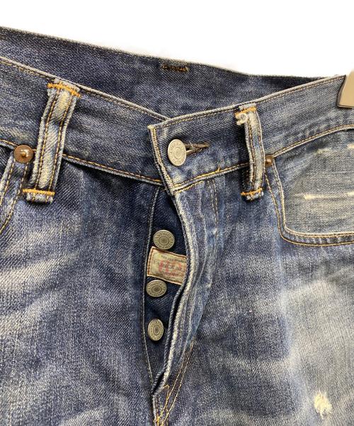 POLO RALPH LAUREN（ポロ・ラルフローレン）POLO RALPH LAUREN (ポロ・ラルフローレン) ダメージデニムパンツ ブルー サイズ:ｗ32の古着・服飾アイテム