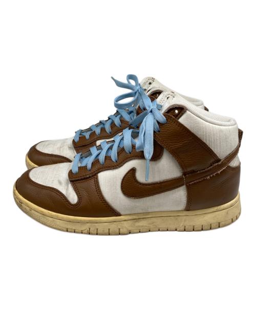 NIKE（ナイキ）NIKE (ナイキ) DUNK HI RETRO PRM ホワイト×ブラウン サイズ:26.5の古着・服飾アイテム