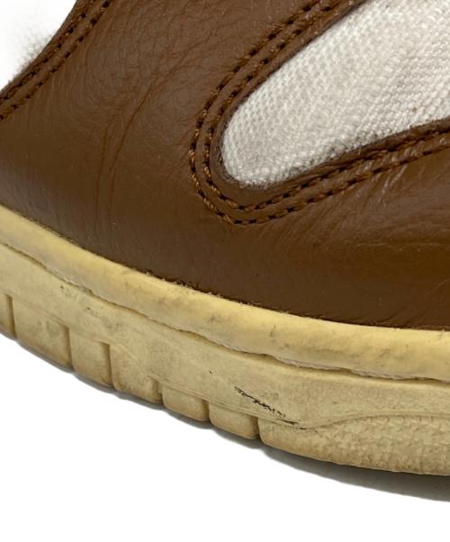 NIKE（ナイキ）NIKE (ナイキ) DUNK HI RETRO PRM ホワイト×ブラウン サイズ:26.5の古着・服飾アイテム