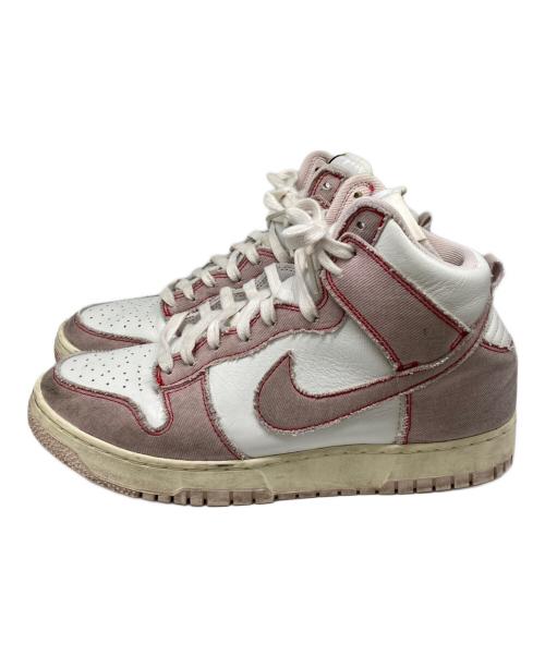 NIKE（ナイキ）NIKE (ナイキ) DUNK HIGH 1985 ホワイト×ピンク サイズ:27の古着・服飾アイテム