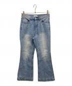 allurevilleアルアバイル）の古着「フレアデニムパンツ」｜インディゴ