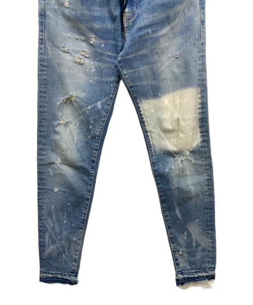 SURT（サート）SURT (サート) ダメージ加工イージーデニムパンツ インディゴ サイズ:Sの古着・服飾アイテム