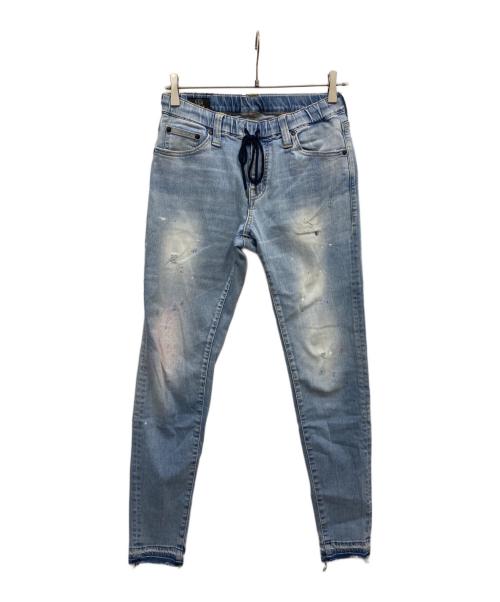 SURT（サート）SURT (サート) ダメージ加工イージーデニムパンツ インディゴ サイズ:Sの古着・服飾アイテム