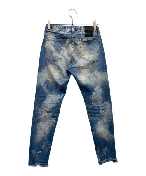 SURT（サート）SURT (サート) ペンキ加工イージーデニムパンツ インディゴ サイズ:Sの古着・服飾アイテム