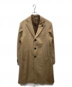 LARDINIラルディーニ）の古着「ブートニエール付カシミヤチェスターコート」｜ベージュ