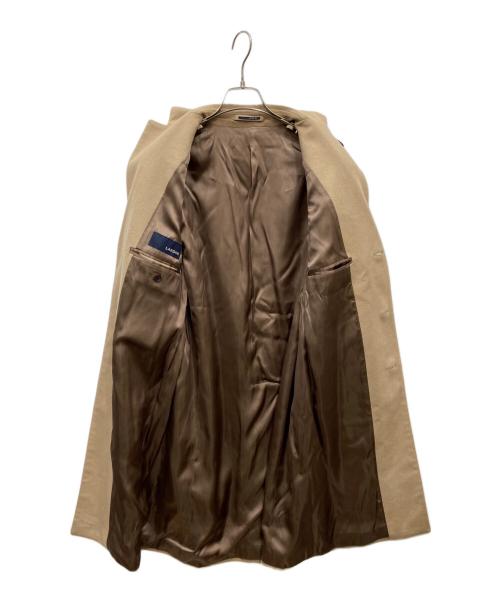 LARDINI（ラルディーニ）LARDINI (ラルディーニ) ブートニエール付カシミヤチェスターコート ベージュ サイズ:48の古着・服飾アイテム