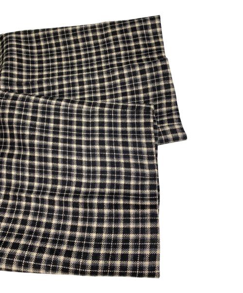 BERNARD ZINS（ベルナール ザンス）BERNARD ZINS (ベルナール ザンス) raspail ウールチェックパンツ ブラック サイズ:FR40の古着・服飾アイテム