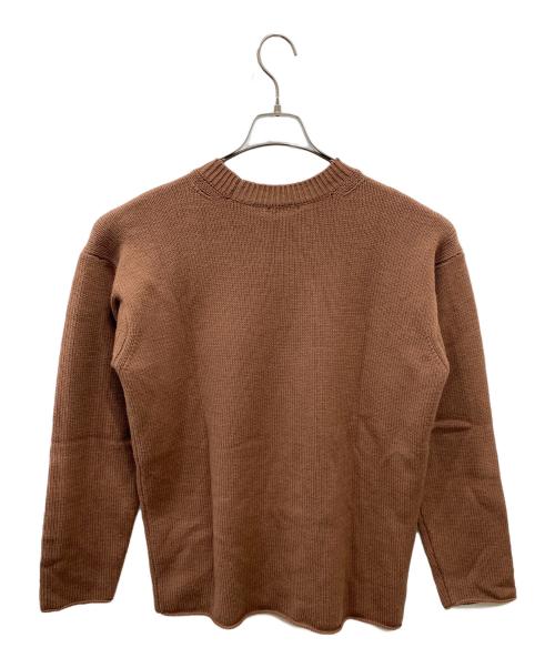AURALEE（オーラリー）AURALEE (オーラリー) HARD TWIST MERINO KNIT P/O ブラウン サイズ:3の古着・服飾アイテム