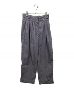中古・古着通販】sulvam (サルバム) FANCY TWEED WIDE PANTS ブルー